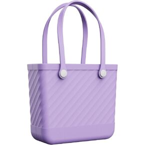 Beach Bag Rubber Tote for Women – Medium Waterproof Sandproof Leakproof with Zipper Pocket for Travel Pool Boat Gym