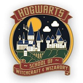 Paper House Productions Harry Potter Hogwarts at Night Full Color 1.5" Enamel Pin