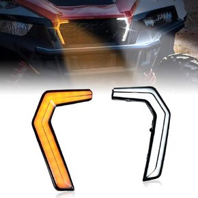 LED Turn Signal Fang Light for Polaris General 1000 16-24, Front Grille Accent Fang Light Signature Lamps for Polaris General 1000/4 1000/XP 1000/XP4 1000 2016-2024 Accessories(2PCS)