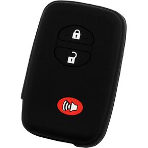 KeyGuardz Keyless Entry Remote Car Smart Key Fob Shell Cover Soft Rubber Case for Toyota Rav4 Highlander Venza 4Runner Landcruiser