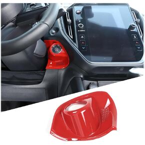 Start Button Trim Cover Compatible with Subaru WRX 2022 2023 2024 ABS Engine Start Stop Button Trim Cover Interior Accessories (Carbon Fiber)