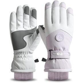 Winter Ski Gloves Women Men Youth Waterproof Anti Slip Touch Screen Hands Warm Thermal Snow Gloves for Skiing Snowboarding Running Cold Weather Work