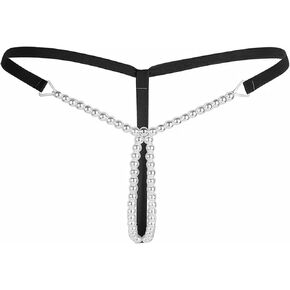 FOTN LoveSex Womens Sexy Micro Pearls G-String Lingerie Thong Panty Sexy V-String Night Lingerie Underwear