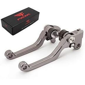 FXCNC CNC Aluminum Dirt Bike Pivot Brake Clutch Lever Set Compatible with CRF 150F 150 230F 230 CRF150F CRF230F 2003-2020, CRF250F CRF 250F 2019-2023