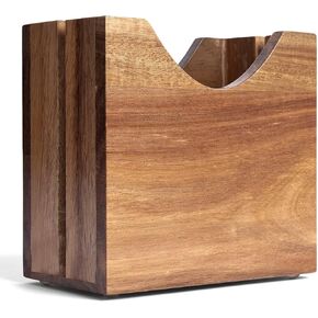 حامل تقطيع الخبز من خشب السنط، قطاعة الخبز الخشبية الفاخرة للخبز الكبير، قطاعة الكعك الإنجليزية والمزيد، حامل الخبز المضاد للانزلاق، قطاعة قطع الخبز مصنوعة يدويًا وسهلة التنظيف in Kuwait