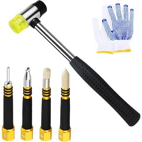 5 Pcs Body Repair Dent Removal Tools Kit, Paintless Dent Repair Tap Down Tools with Paintless Dent Repair Hammer and 4 Pcs Car Body Dent Repair Tap Pen - for DIY Dent Repair on Cars