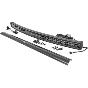 Rough Country 50" Black Series Curved Dual Row DRL CREE LED Light Bar - 72950BD