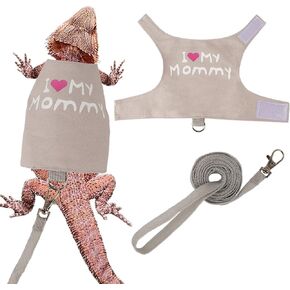 ADOGGYGO Bearded Dragon Harness Leash Set, Lizard Dragon Costume Adjustable Lizard Dinosaur Leash Harness for Bearded Dragon Reptiles (Green, Small) in Kuwait