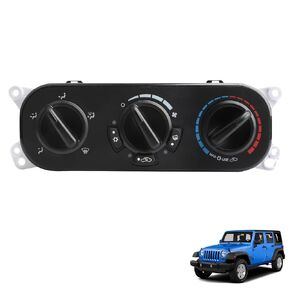 A/C Heater Air Conditioning Control Switch Compatible with 2007 2008 2009 2010 Jeep Wrangler 3.8L V6 Heater Control Panel Replaces 55111840AE,55111840AB,55111840AC