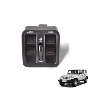 Front Driver Side Master Power Window Switch & Bezel Compatible for 2011 2012 2013 2014 2015 2016 2017 Jeep Wrangler, Replace 68057595AC, 68156217AA, 68156217AB, 68156217AC