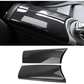 Center Armrest Box Cover Console Box Protect Cover Compatible with Mercedes Benz C Class W205 2015-2021 C180 C200 C250 C300 C350e,GLC X253 2015-2022 GLC250 GLC300 GLC350e Carbon Fiber