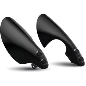 MZS Motorcycle Handguards, Touring Hand Guards Handlebar Wind Protector Deflectors Black Compatible with Softail Fat Boy Slim Fat Bob Sport Glide Low Rider 18-24 / Road King Special FLHRXS 21-24