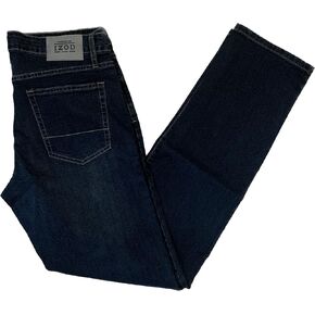 IZOD Men's Comfort Stretch Straight Leg Jean (Dark, 36W x 34L)