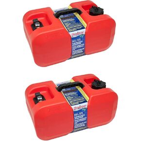 Scepter EPA CARB Under The Seat Portable Fuel Gas Container, 6 Gallon (2 Pack)