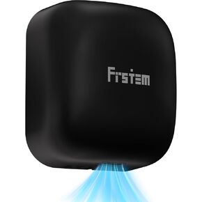 1400W Commercial Hand Dryers, Automatic High Speed Hand Dryer Machine with Auto-Infrared Sensor&Smart Temp Control, Air Wiper Compact Hand Dryer for Home, Bathrooms, Restaurants, Hotels, Black