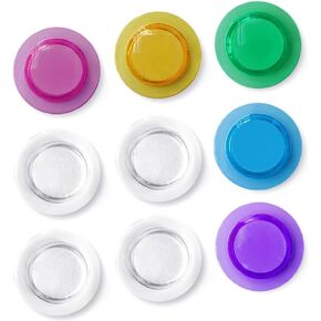Magnets for Dry Erase Board, Glass Whiteboard, Bulletin Board, Refrigerator -Rare Earth Neodymium Magnet, Black Clear (9 Pack)