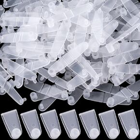 200Pcs Plastic Keychain Clips, Small Clear Acrylic Keychain Connector Snaps for Key Rings Office Credit Card Lanyard Craft Jewelry Making