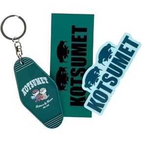 Official OTTER KOTARO&HANA MOTEL KEYCHAIN - GREEN