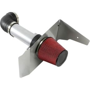Cold Air Intake Kit with Filter Heat Shield for 2010 2011 2012 2013 2014 Camaro (Red)