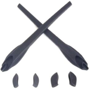 Galaxy Nose Pads & Earsocks Rubber Kits For Oakley Flak 2.0 XL Black&Red