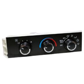 599-217 Heater A/C Control Switch, Front Climate Control Module Panel Compatible with1996-2020 Chevrolet Express Kodiak Astro and GMC Savana Safari Topkick AC Control Panel