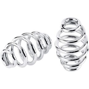 Motorcycle Seat Spring 2Pcs 3" Steel Seat Barrel Springs For Chopper Bobber Motorcycle (Silver)