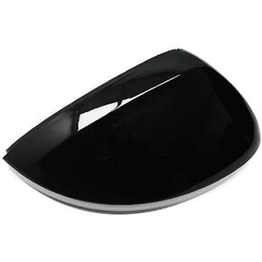 Rearview Side Wing Mirror Caps Cover for VW Tiguan MK2 2017 2018 2019 2020 Gloss Black (Left Driver Side)