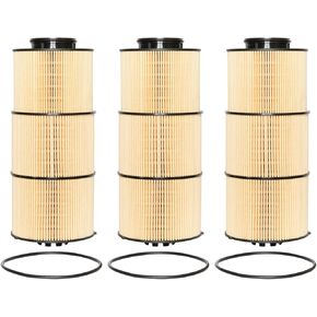 LF17800 Oil/Lube Filter Compatible with DD13 DD15 DD16 Engines Replaces LF17810,P582506,A4711800009,A4711800209,A4721842325(set of 3)