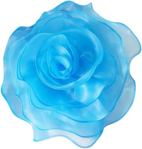 10inch Extra Large Flower Brooch Pin for Women Fashion Dainty Organza Satin Fabric Big Camellia Brooches Lapel Pins Wedding Dance Party Dress Accessories Exaggerated Jewelry Gift in Kuwait