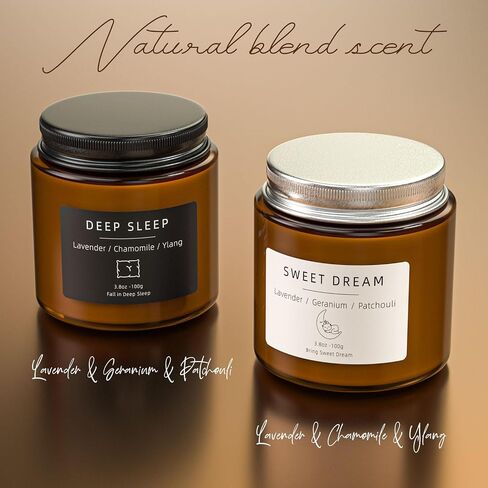 شموع معطرة، شموع BOYUJK للمنزل، مجموعة شموع معطرة لتخفيف التوتر وتعزيز النوم، هدايا شموع للنساء والرجال in Kuwait