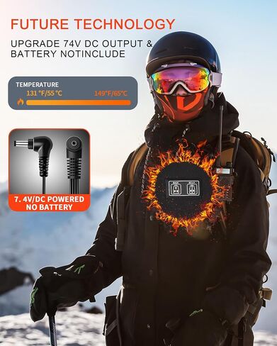 Heated Vest for Men Women - Fleece Heating Vest with 7.4V Battery Pack, Lightweight Insulated Electric Vest in Saudi Arabia