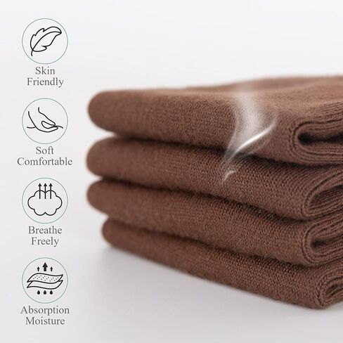 Men's Dress Socks 4 Pack Crew Business Casual Sock Moisture Wicking Super Soft in Saudi Arabia