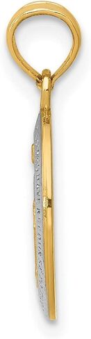 Mary Mother of God Miraculous Medal with Words Solid Oval Pendant in Real 14k Gold in Saudi Arabia