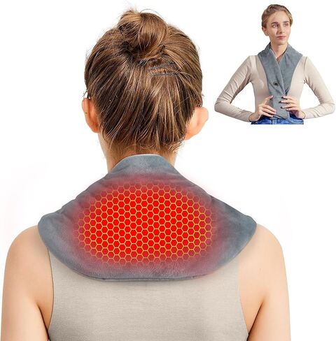 Remo Neck Heating Pad, Portable Cordless Heating Pad for Neck Pain, Compact Heated Neck Wrap with Soft, Heated Scarf Gift for Family,Tiffany Blue in Saudi Arabia