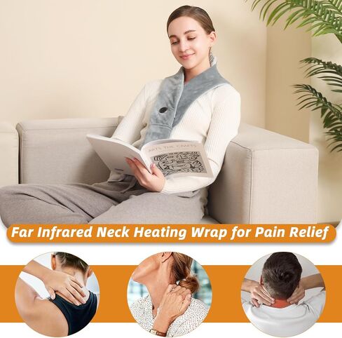 Remo Neck Heating Pad, Portable Cordless Heating Pad for Neck Pain, Compact Heated Neck Wrap with Soft, Heated Scarf Gift for Family,Tiffany Blue in Saudi Arabia