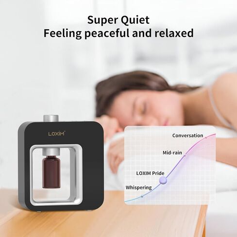 Waterless Essential Oil Diffuser - Aromatherapy Diffusers for Large Room, Portable & No Heat & Quiet & Rechargable for Living Room Bedroom Office Home Travel, Pride (Black Golden) in Saudi Arabia