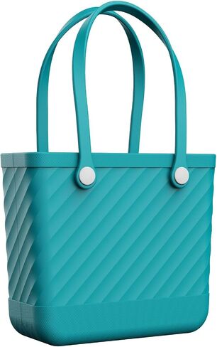 Beach Bag Rubber Tote for Women – Medium Waterproof Sandproof Leakproof with Zipper Pocket for Travel Pool Boat Gym in Saudi Arabia