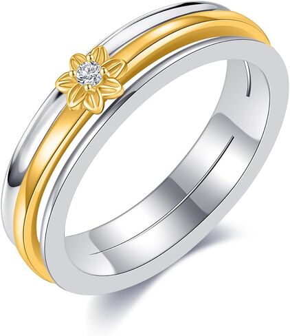 Anxiety Relieve Spinner Rings Sterling Silver Fidget Ring for Women in Kuwait