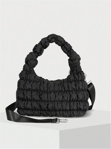 OYOANGLE Women's Quilted Puffer Handbags Zipper Top Handle Crossbody Clutch Purses in Saudi Arabia