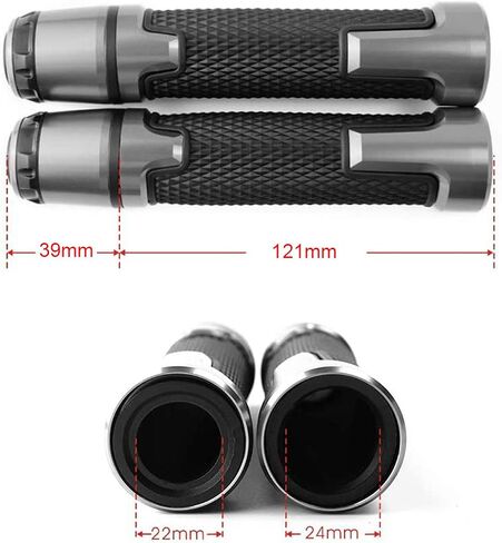 7/8'' 22mm Motorcycle CNC Aluminum Powersports Handlebar Grips with Grip Ends for ZX-10R ZX10R SE Performance KRT for ZX-10RR ZX10RR Performance Green in Kuwait