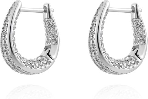 Milan Chiva 14k gold Chunky hoop Earrings for Women 14k Glod Plated Earrings Dainty Jewelry in Kuwait