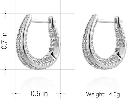 Milan Chiva 14k gold Chunky hoop Earrings for Women 14k Glod Plated Earrings Dainty Jewelry in Kuwait