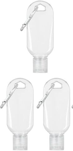 3Pcs Portable Hot Sauce Keychain Bottles - Mini Ketchup Containers for On-The-Go - 2oz/50ml Bottles, Refillable Travel Size Hot Sauce Keychain,Sauces, Gravies and Marinades,Hot Sauce,Pantry Staples in Kuwait