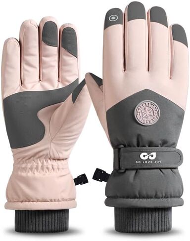 Winter Ski Gloves Women Men Youth Waterproof Anti Slip Touch Screen Hands Warm Thermal Snow Gloves for Skiing Snowboarding Running Cold Weather Work in Kuwait