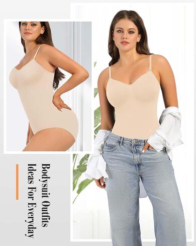 Shapewear Bodysuits for Women, Tummy Control Body Shaper Seamless Sculpting Body Suit Snatched Waist in Saudi Arabia