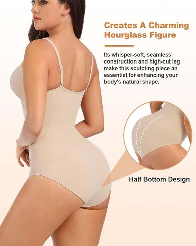 Shapewear Bodysuits for Women, Tummy Control Body Shaper Seamless Sculpting Body Suit Snatched Waist in Saudi Arabia