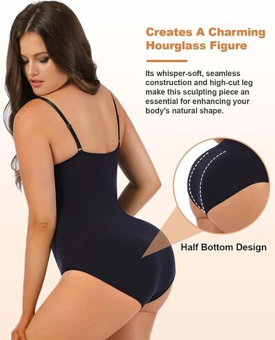 Shapewear Bodysuits for Women, Tummy Control Body Shaper Seamless Sculpting Body Suit Snatched Waist in Saudi Arabia