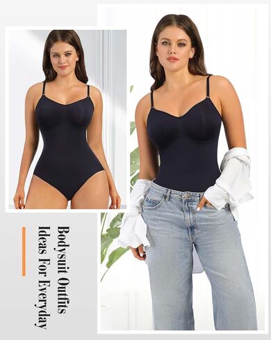 Shapewear Bodysuits for Women, Tummy Control Body Shaper Seamless Sculpting Body Suit Snatched Waist in Saudi Arabia