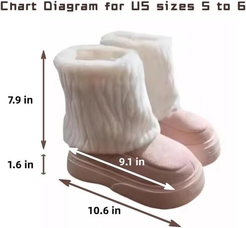 Women's Faux Fur Boot Snow Shoes Fuzzy and Plush Warm Winter Fluffy Kitten Y2k Aesthetic Cute Stuff in Saudi Arabia