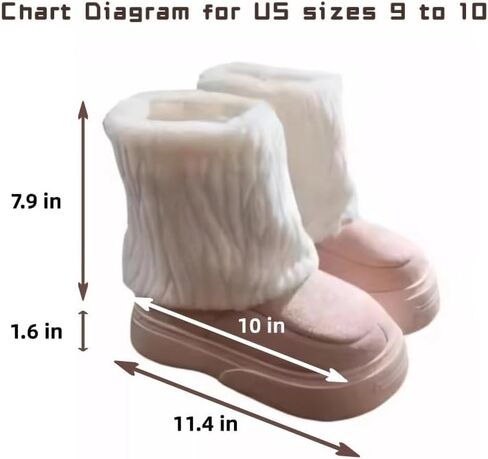 Women's Faux Fur Boot Snow Shoes Fuzzy and Plush Warm Winter Fluffy Kitten Y2k Aesthetic Cute Stuff in Kuwait